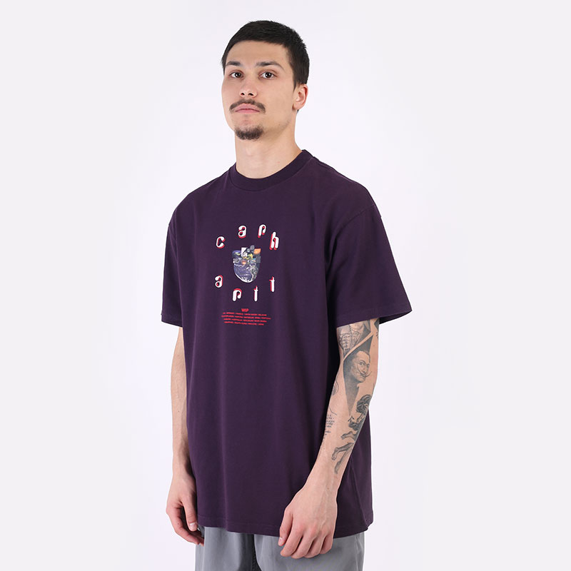 мужская фиолетовая футболка Carhartt WIP S/S Unite T-Shirt I029616-dark iris - цена, описание, фото 1